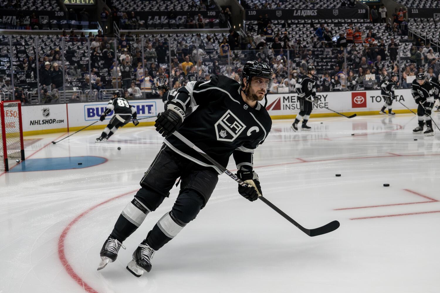 LOS ANGELES, CA - APRIL 29, 2023: Los Angeles Kings center Anze Kopitar.
