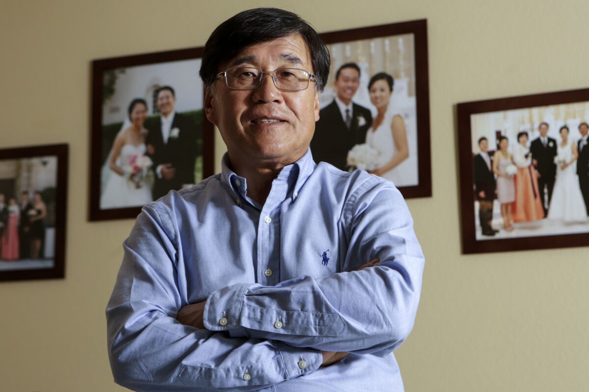 Patrick C. Park and his wife have volunteered at 16 Chungsil Hongsil matchmaking events in Koreatown. "It’s giving an opportunity for good people who want to create beautiful families to meet each other,” he said.