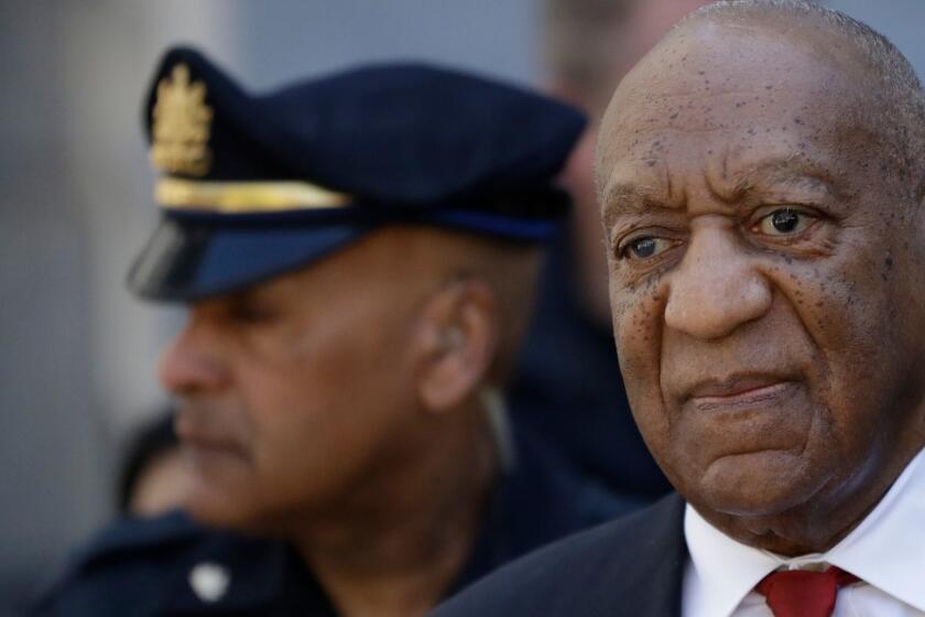 Bill Cosby departs after his sexual assault trial, Thursday, April 26, 2018, at the Montgomery County Courthouse in Norristown, Pa. Cosby was convicted Thursday of drugging and molesting a woman in the first big celebrity trial of the #MeToo era.(AP Photo/Matt Slocum)