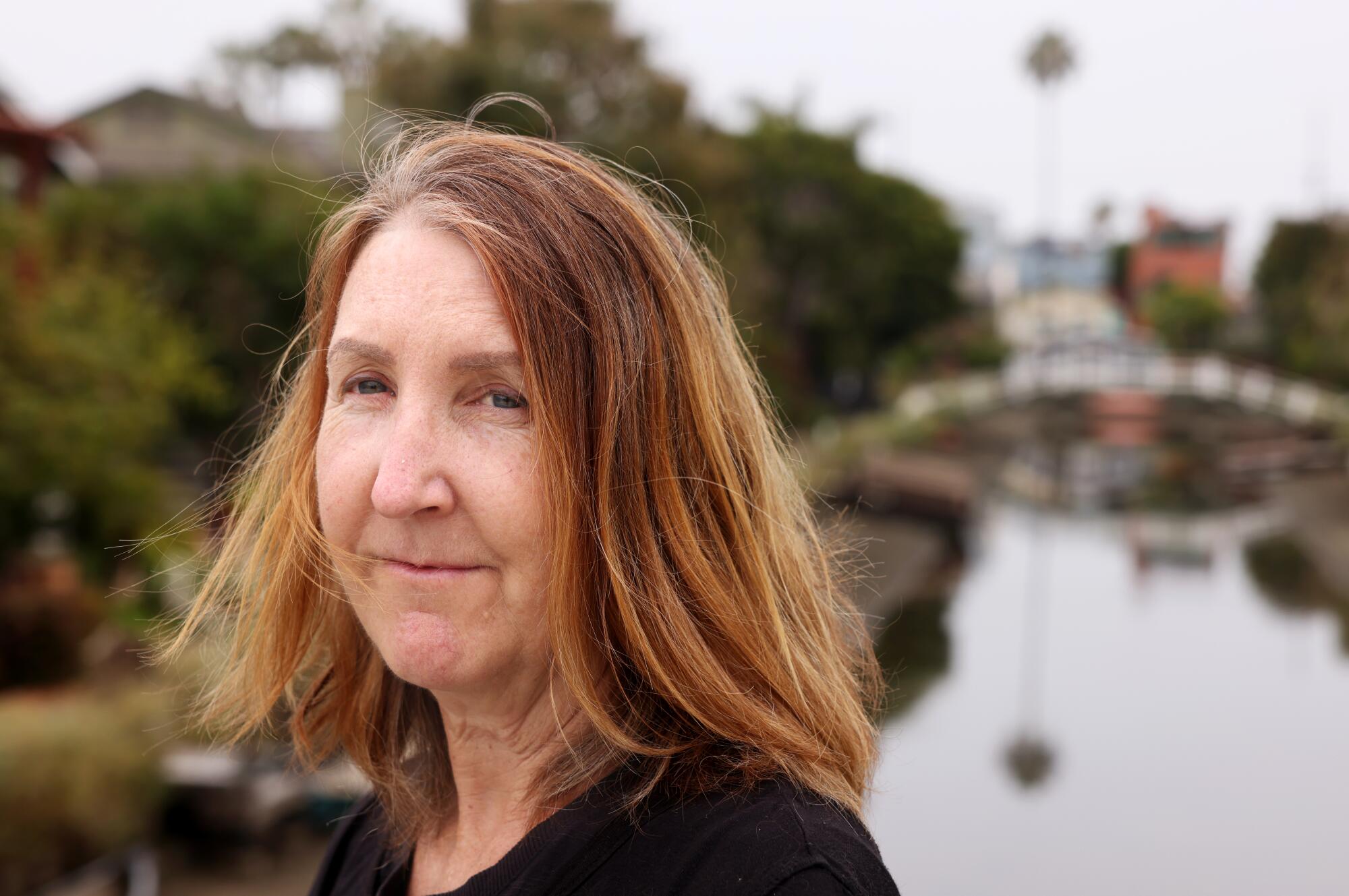 Mary Klein is photographed at the Venice Canals 