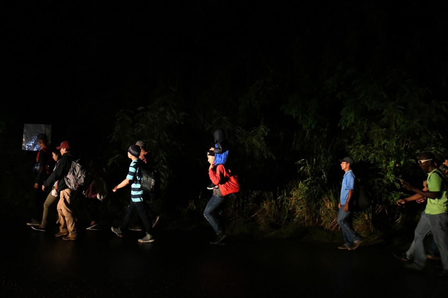 Migrantes hondureños