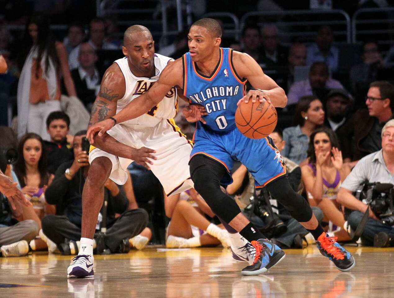 Kobe Bryant and Russell Westbrook