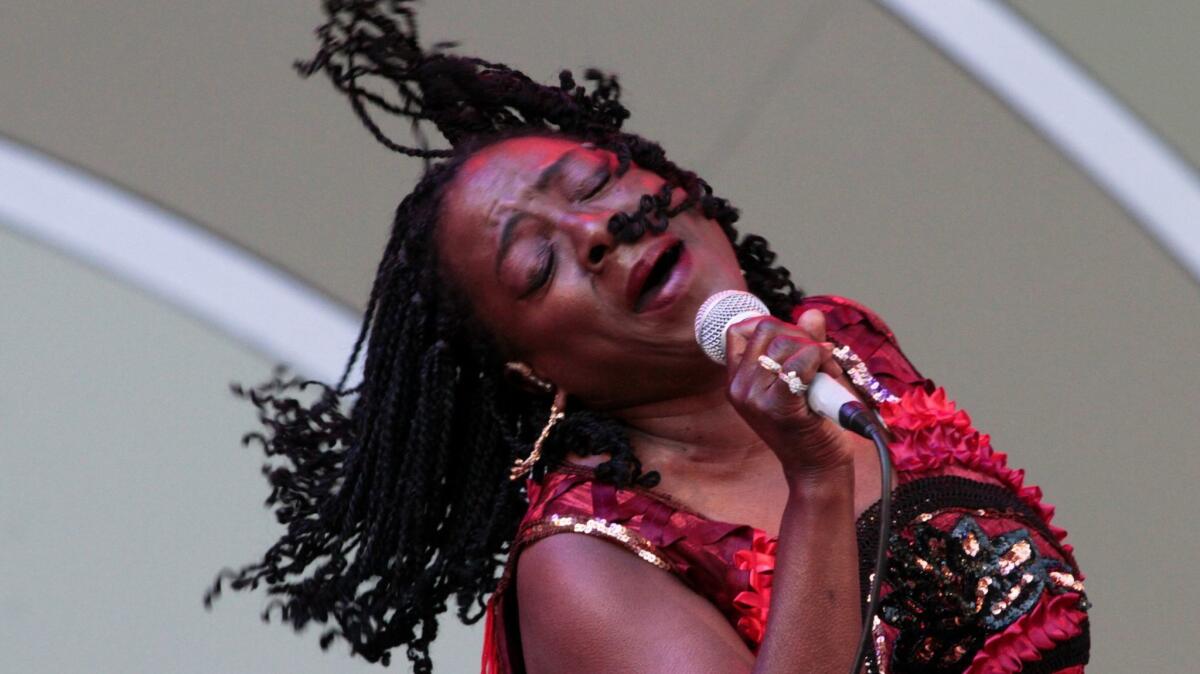 Sharon Jones, seen performing at the Hollywood Bowl in 2012, completed her final album last year.