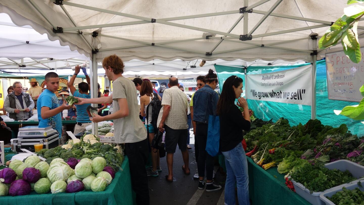 The scene at Atwater Village Farmers Market on Sundays
