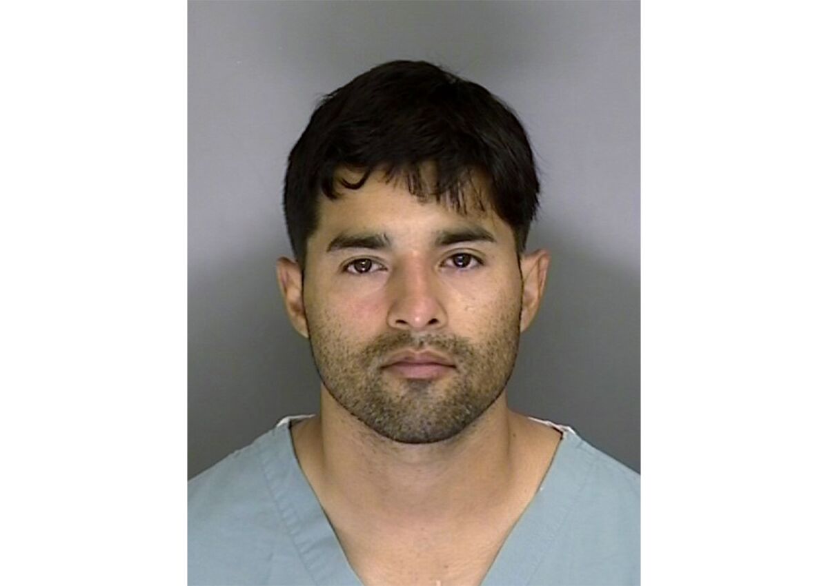 This booking photo from the Santa Cruz County Sheriff's Office shows Steven Carrillo on June 7, 2020. 