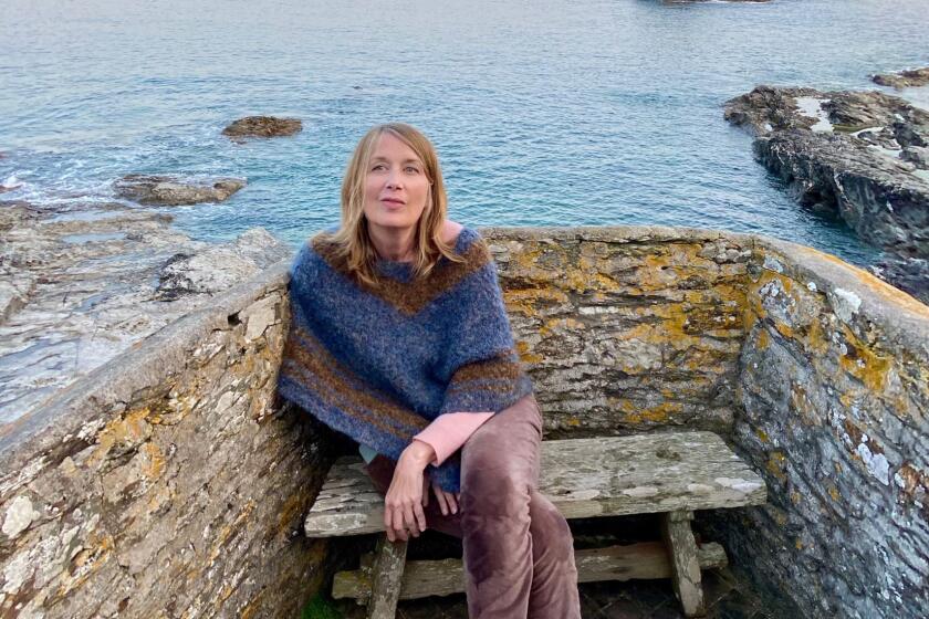 Kari Howard at Prussia Cove, Penzance, on the coast of Cornwall. September 2020.
