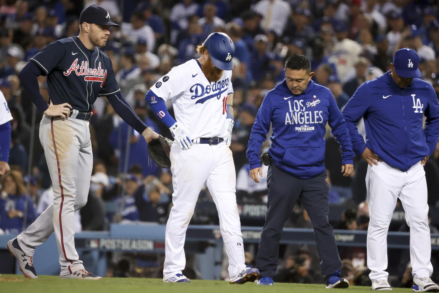 Dodgers' Justin Turner dropped from NLCS roster after hamstring