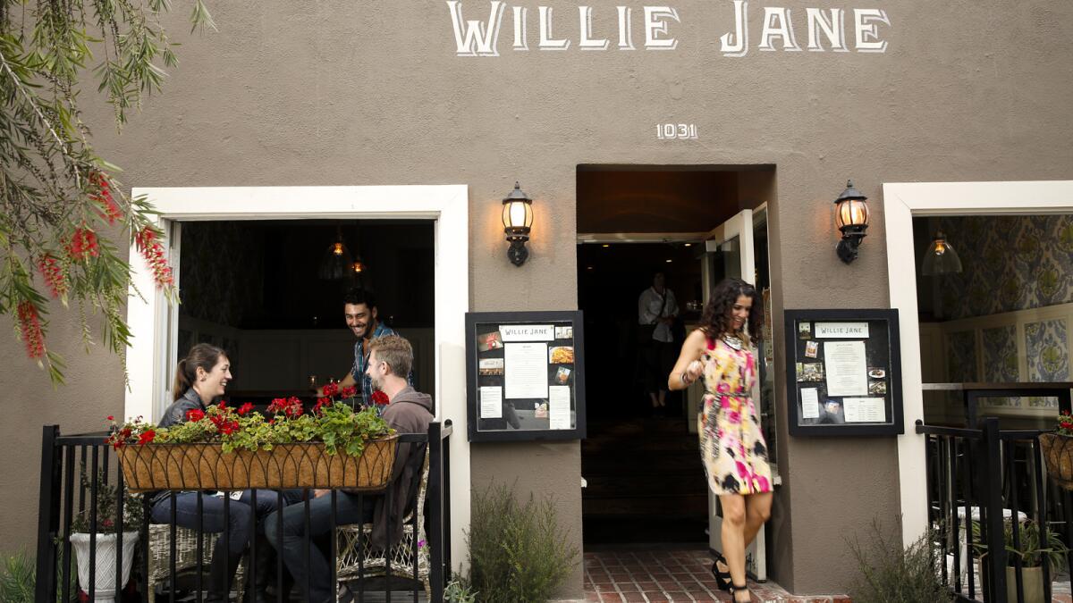 Willie Jane restaurant, on Abbot Kinney Boulevard, has closed.