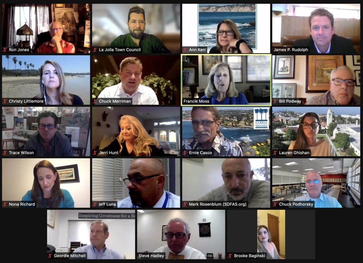 The La Jolla Town Council heard from administrators of 11 La Jolla schools during a virtual education forum Oct. 14.