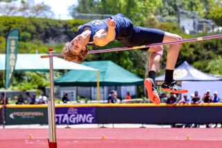 Sophomore JJ Harel of Sherman Oaks Notre Dame won the Southern Section Division 3 high jump with a record height.