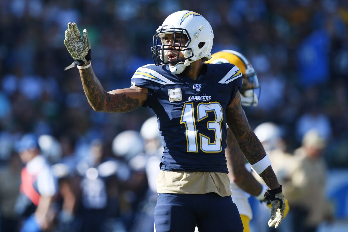 Chargers wide receiver Keenan Allen was named a Pro Bowl starter on Tuesday.