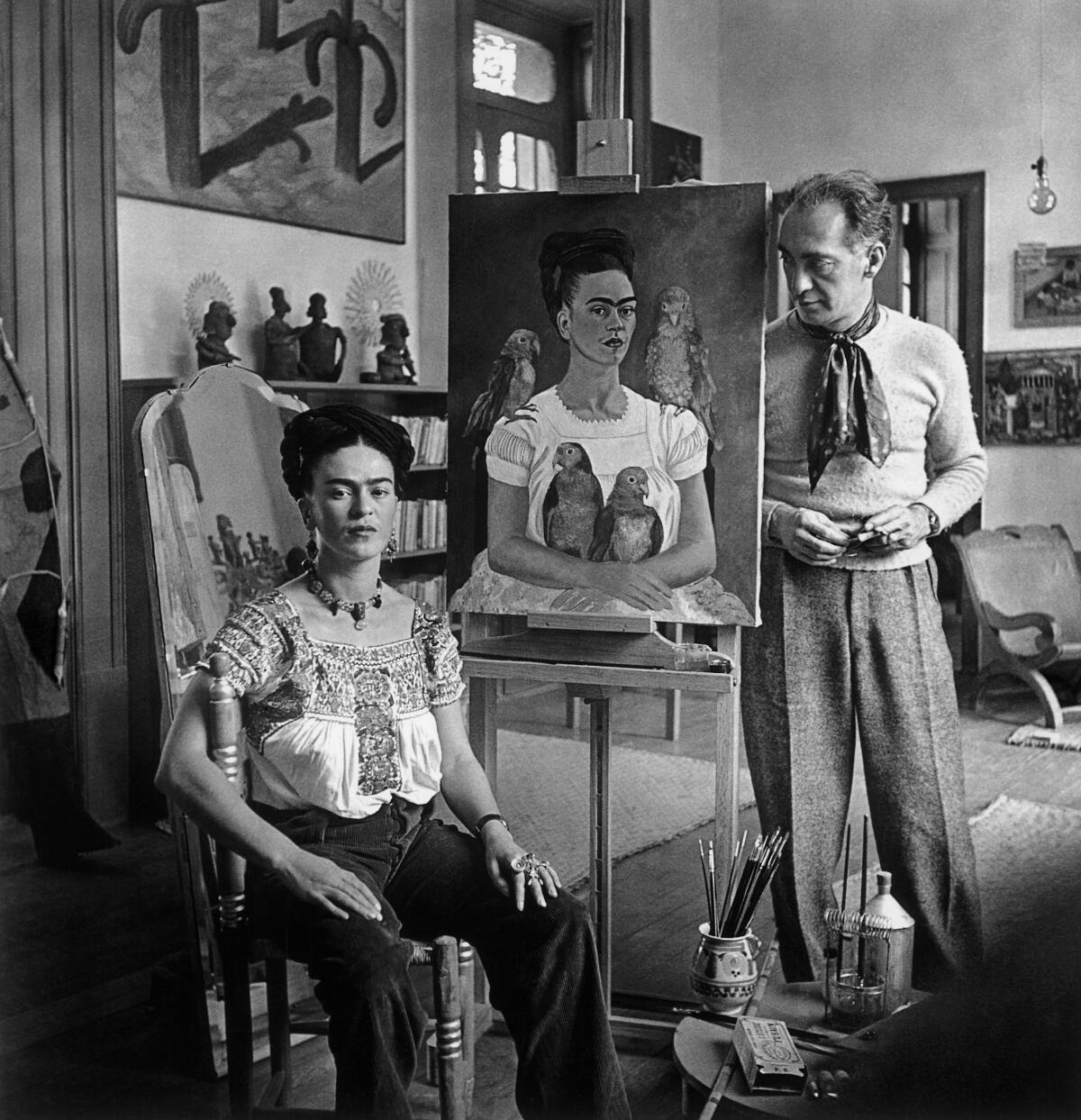 Photo of Frida Kahlo and Nickolas Muray.  
