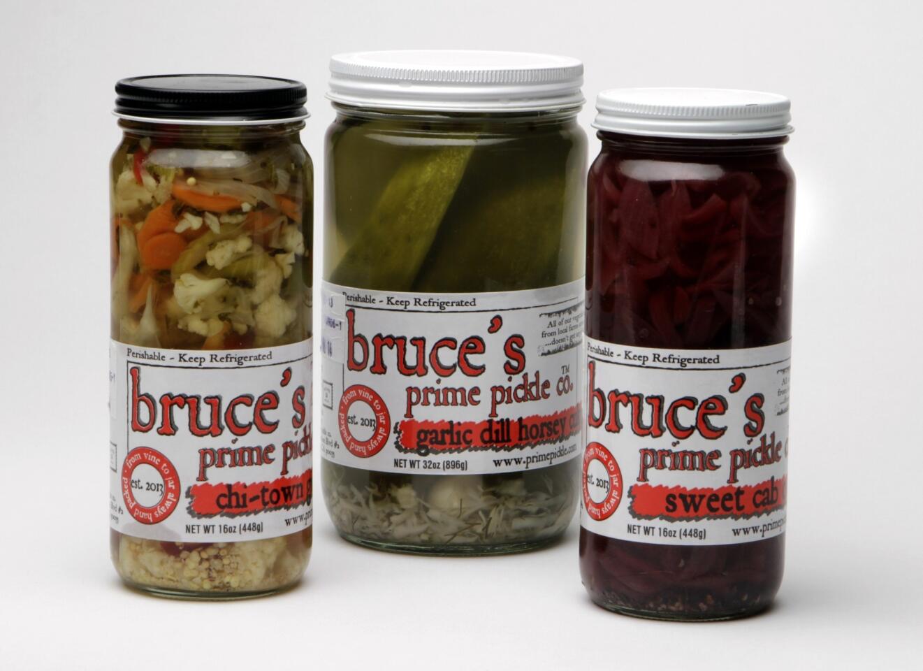 Assorted pickles from Bruce's Prime Pickle Co.