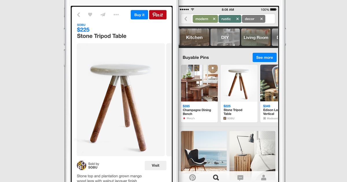 Pinterest users can now shop directly on the site with Buyable Pins - Los  Angeles Times