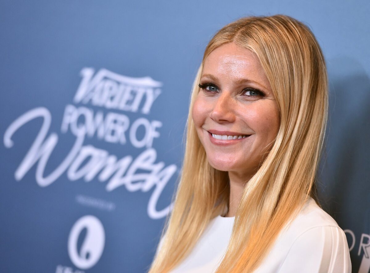 Gwyneth Paltrow arrives at the Variety Power of Women luncheon at the Beverly Wilshire Hotel on Oct. 9.