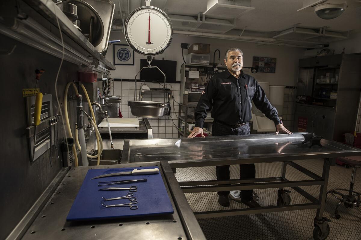 Vidal Herrera inside his lab 