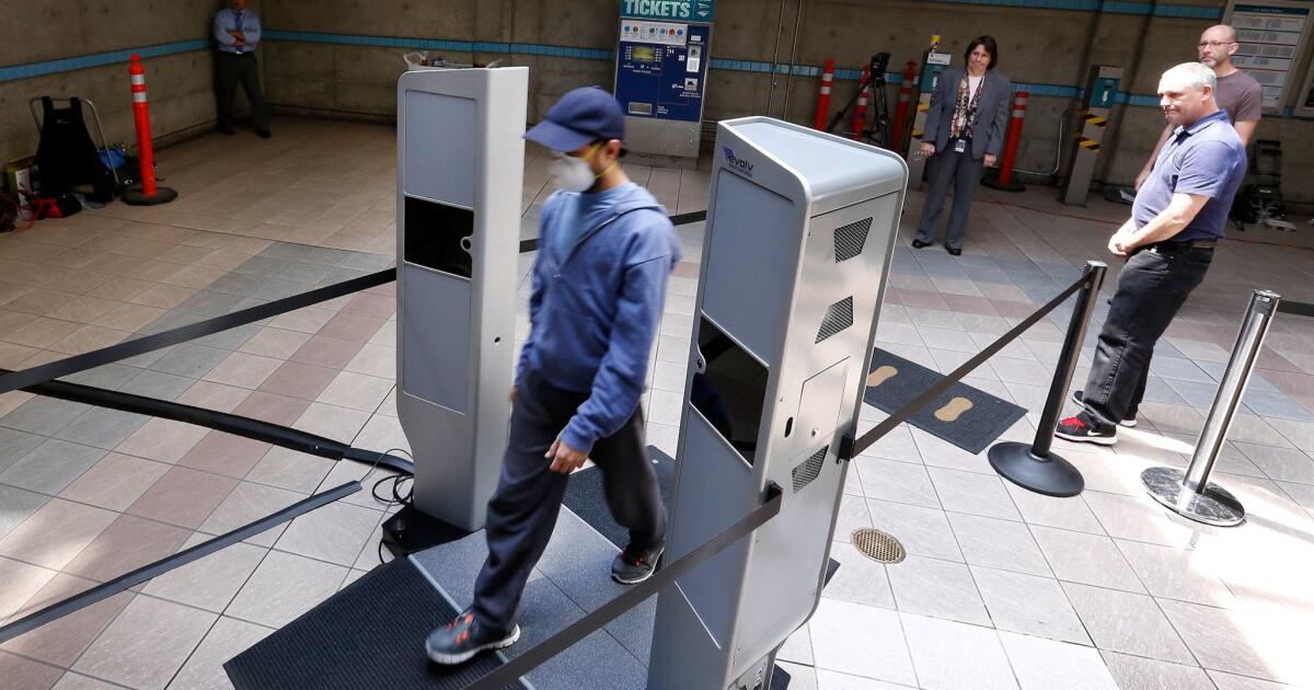 Body scanners being piloted in Los Angeles subway system