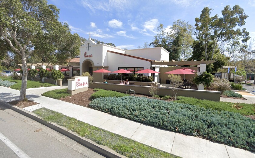 The exterior of a Chick-fil-A location
