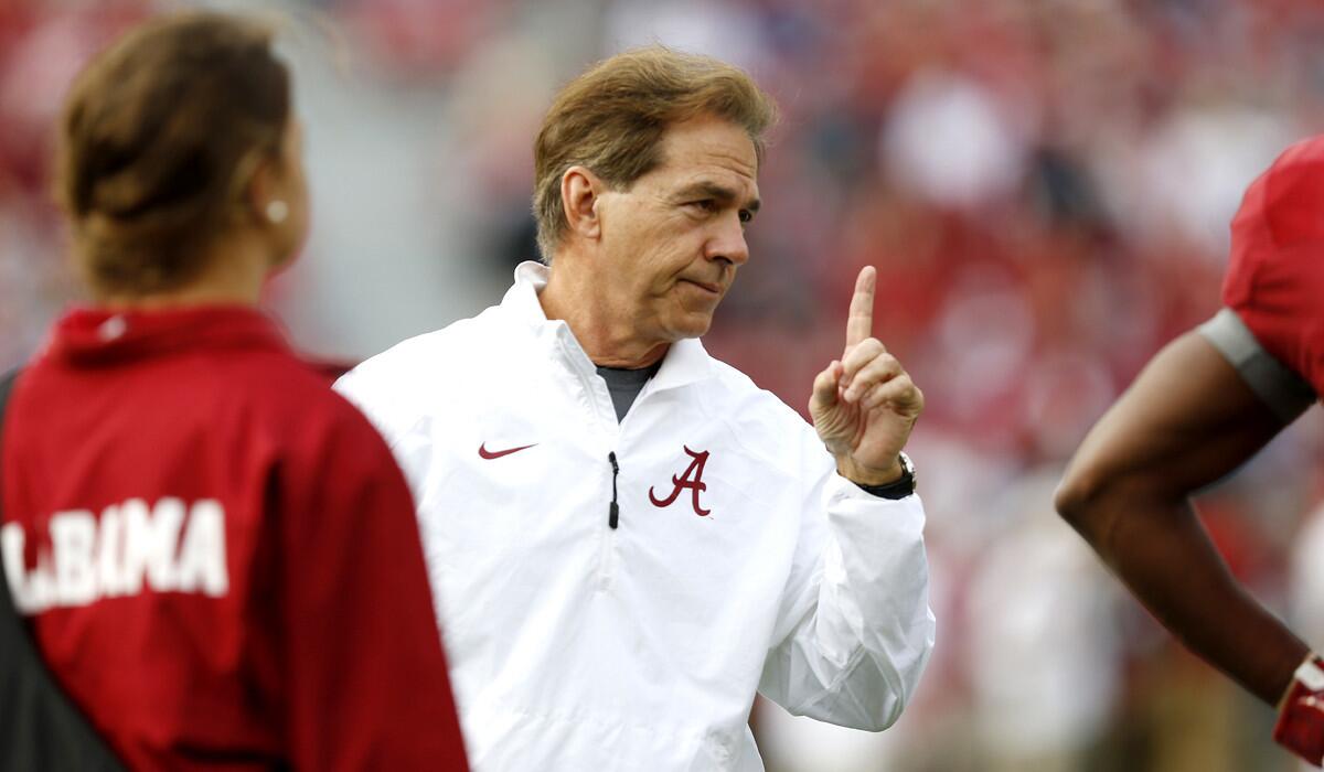 For Coach Nick Saban and Alabama to stay No. 1 in the College Football Playoff rankings the Crimson Tide must do what they failed to accomplish last season: win the Iron Bowl game.