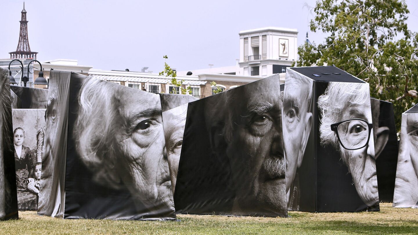 Photo Gallery: iwitness Armenian Genocide survivors' portraits installation at Central Park in Glendale