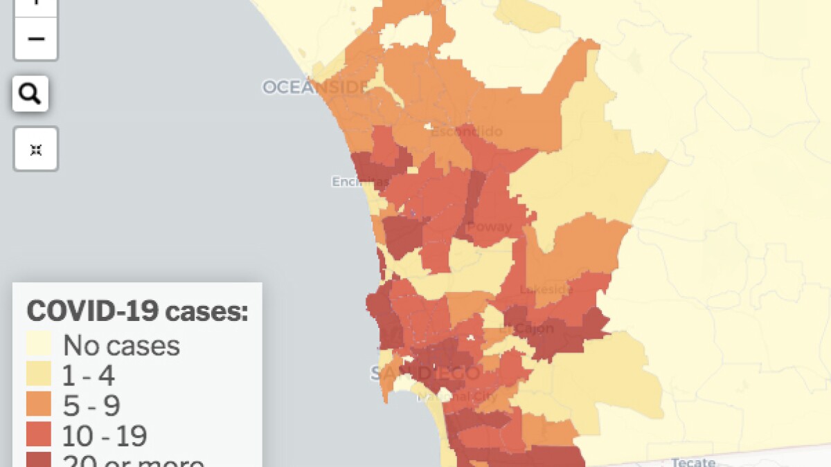 How Many Covid 19 Cases Are In Your Zip Code The San Diego Union Tribune