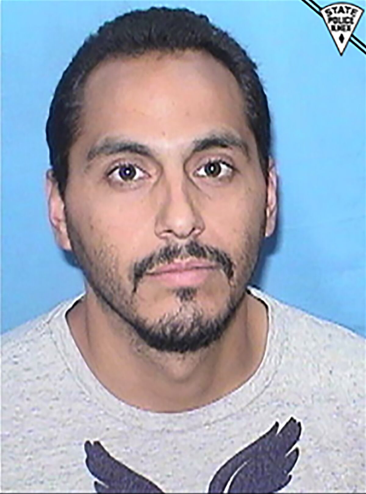 This booking photo released by the New Mexico State Police shows Armando Zamora on Oct. 3, 2021. Zamora, who was on probation, and had to wear an ankle bracelet to monitor his movements, was arrested in the fatal beating of his wife with an ax after authorities used data from the bracelet to find her body in a national forest where the couple went to cut firewood, state police said Wednesday, Oct. 6. (New Mexico State Police via AP)