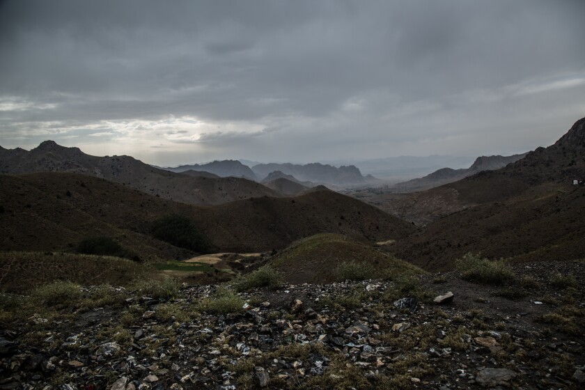 Rural Afghanistan, overlooking Paktia province in the country’s east.