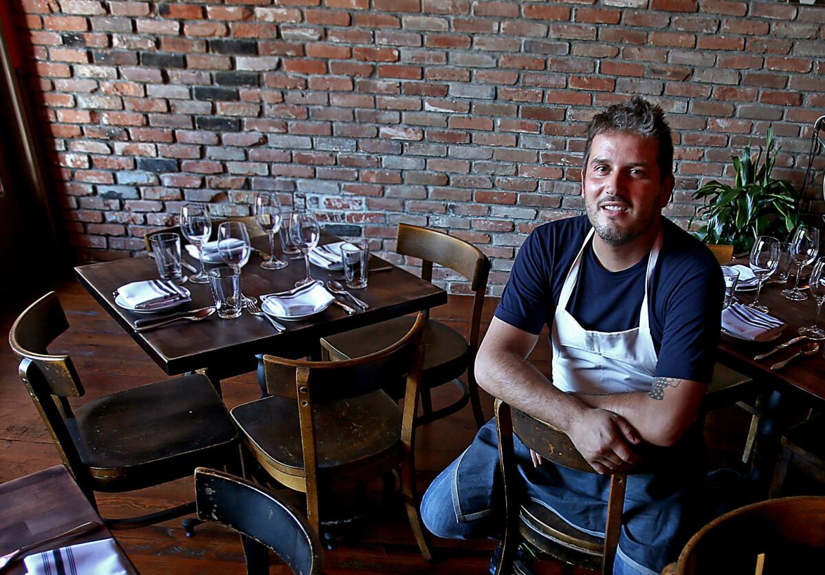 Perfecto Rocher is the chef at Smoke.Oil.Salt. Spanish restaurant on Melrose Avenue.