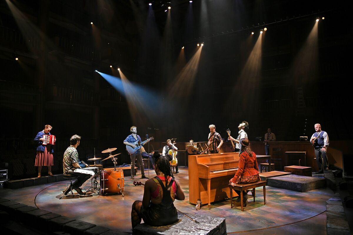 "Once, the Musical" is buoyed by its musicianship and in-the-round staging at Cerritos Center for the Performing Arts.