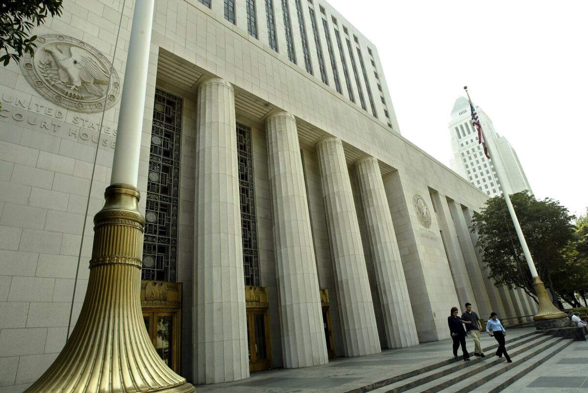 The U.S. Courthouse on on Spring Street in downtown Los Angeles.