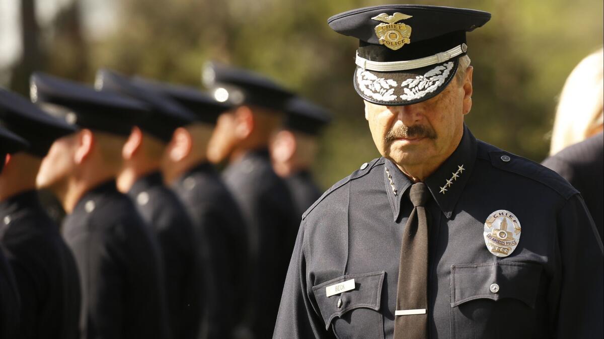 The search to replace Los Angeles Police Chief Charlie Beck has narrowed to a handful of LAPD insiders as the Police Commission begins interviews with candidates