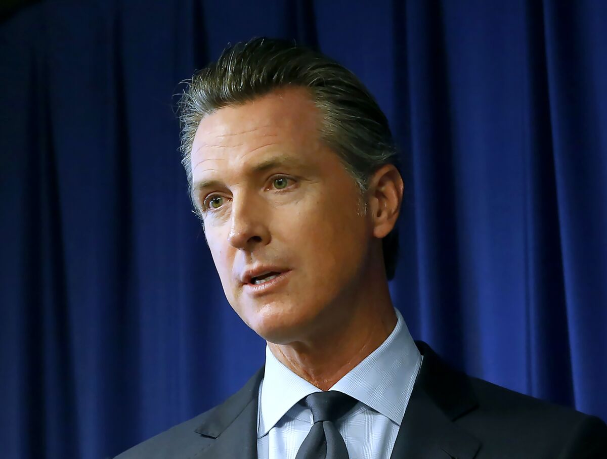 Gov. Gavin Newsom has been critical of the safety record of the horse racing industry.