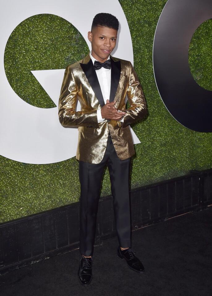 "Empire" actor Bryshere Y. Gray adds a little shine to the affair.