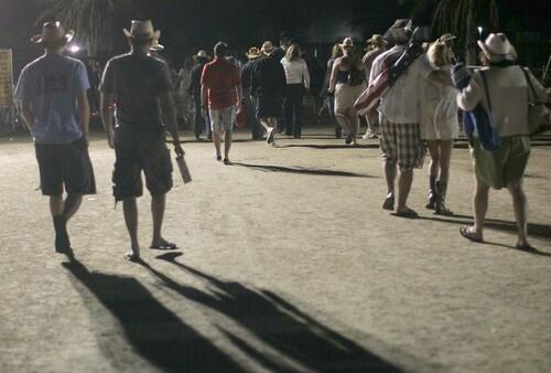 Fans file out off the Empire Polo Field at the close of the three-day Stagecoach Music Festival