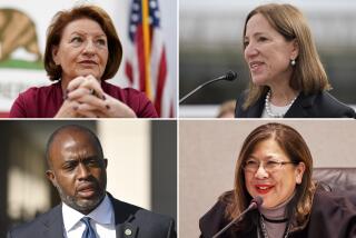 2026 gubernatorial candidates Toni Atkins, Lt. Gov. Eleni Kounalakis,  Betty Yee, and Tony Thurmond.