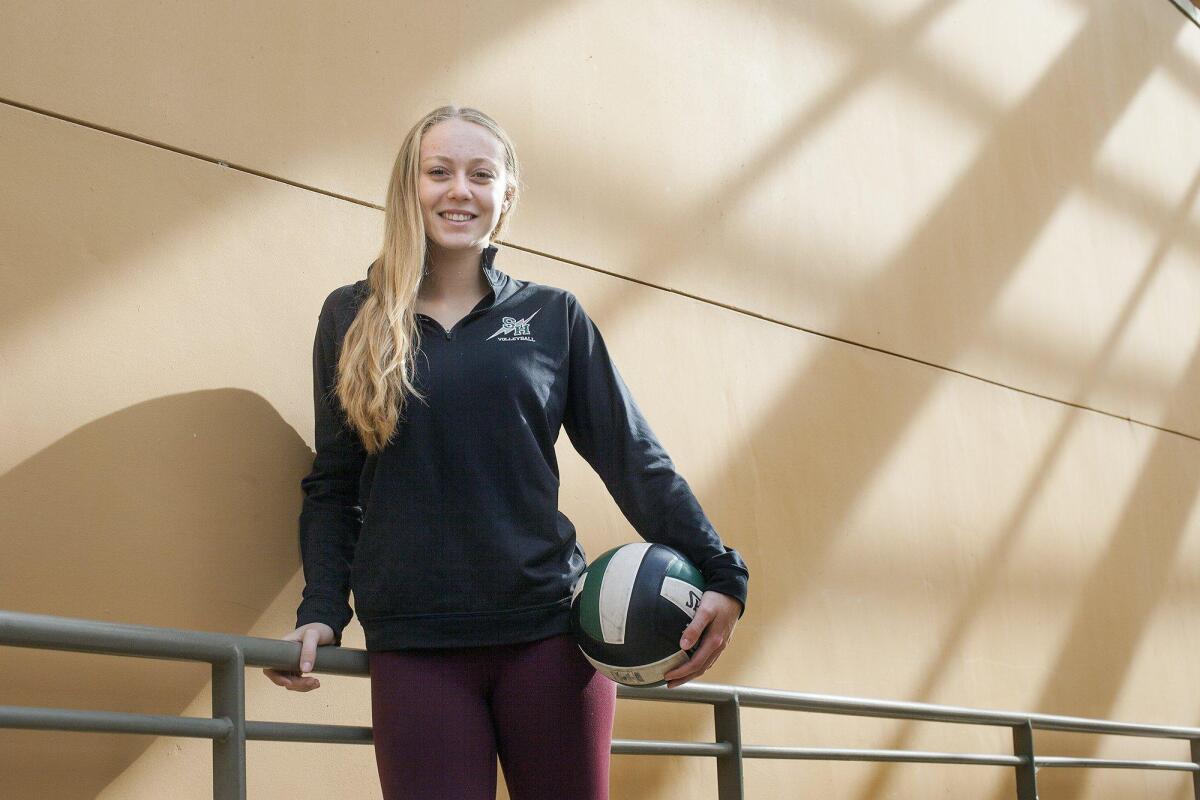 Sage Hill School girls' volleyball junior setter Jade Blevins is the Daily Pilot High School Athlete of the Week.
