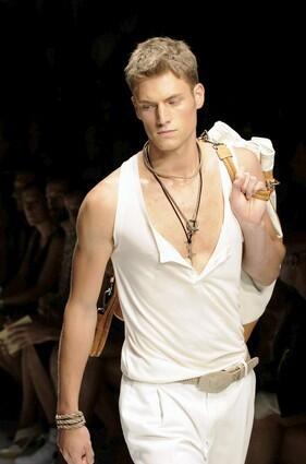 Milan Fashion Week -- Versace menswear Spring / Summer 2010