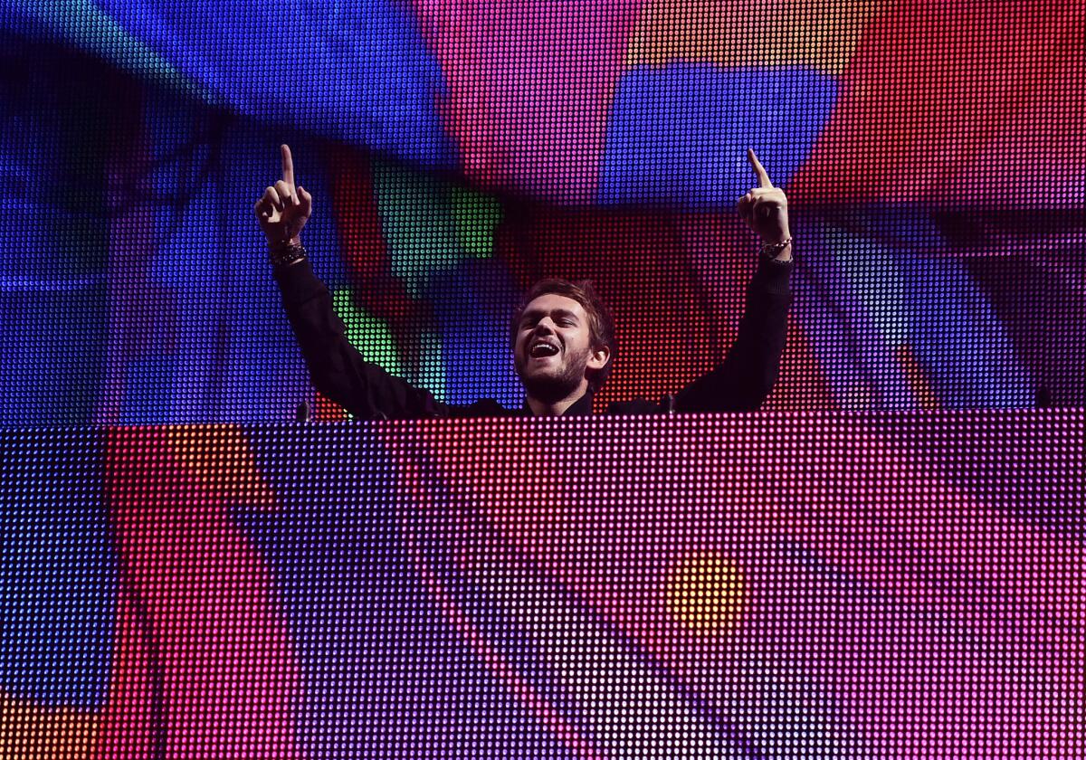 INDIO, CA - APRIL 23: DJ Zedd performs onstage during day 2 of the 2016 Coachella Valley Music & Arts Festival Weekend 2 at the Empire Polo Club on April 23, 2016 in Indio, California.
