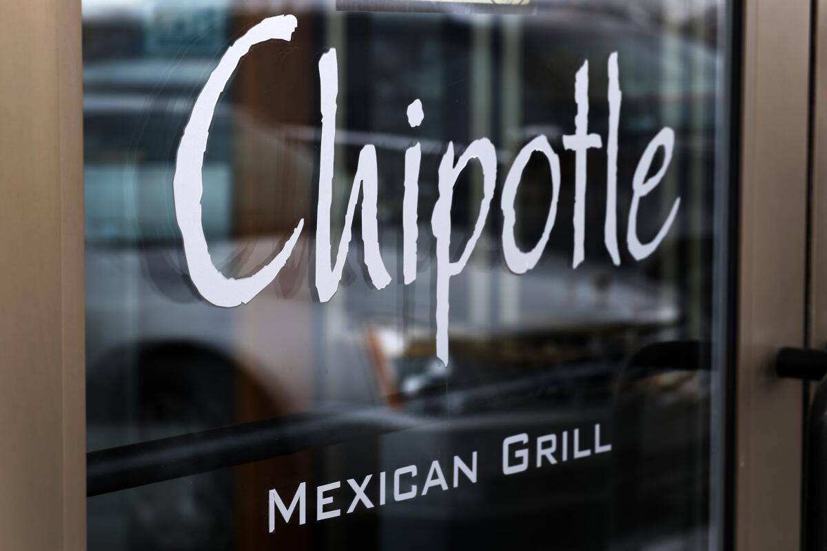 A Chipotle Mexican Grill in Robinson Township, Pa.