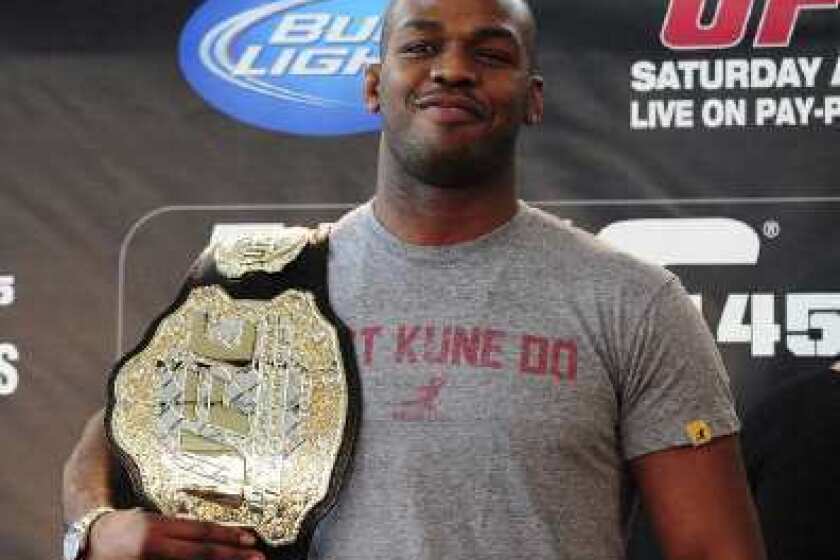 Jon Jones is the top-ranked light heavyweight in the latest L.A. Times rankings.