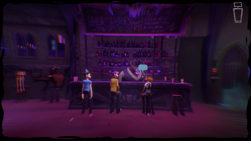 There are lots of bars in “Afterparty’s” depiction of hell.