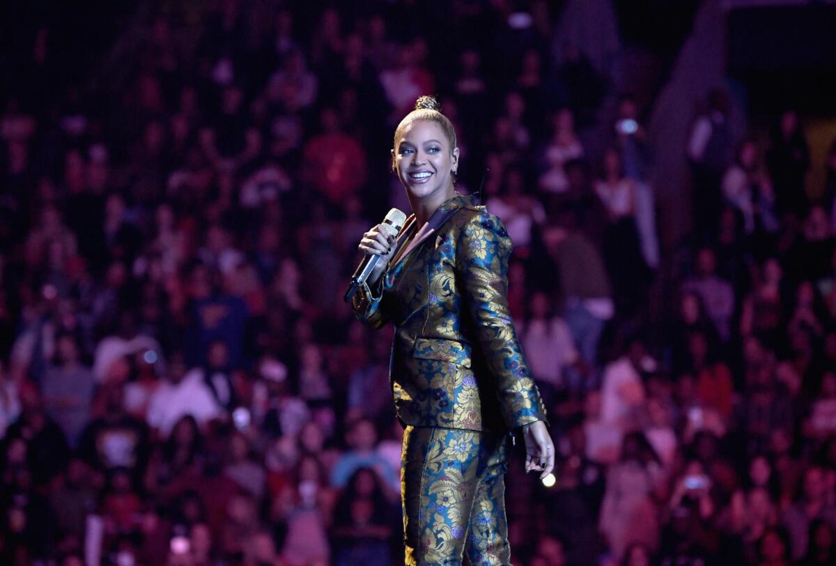 Beyoncé performs on Oct. 15, 2016, in New York City.