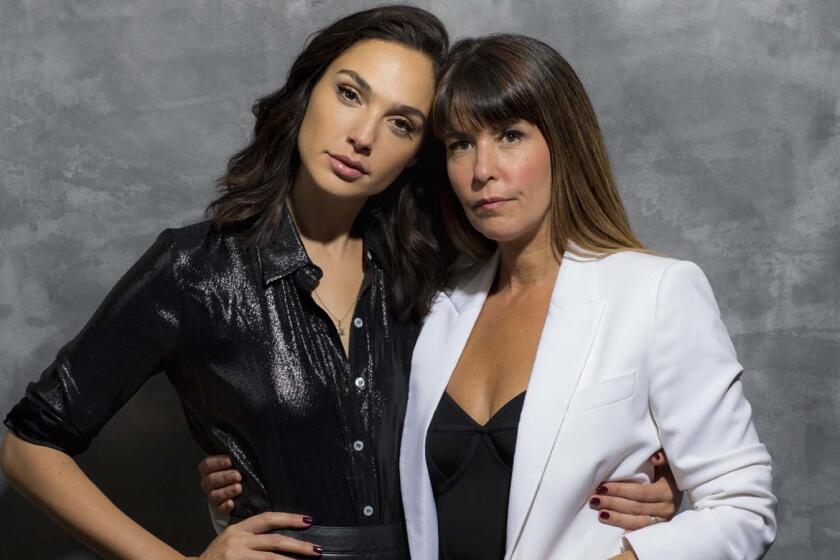 WEST HOLLYWOOD, CA--MONDAY, OCTOBER 30, 2017--"Wonder Woman" director Patty Jenkins and her lead actress Gal Gadot, are photographed at the London Hotel, in West Hollywood, CA, Monday, Oct. 30, 2017. The female super hero movie has earned more than $800 million at the box office since debuting this past summer. (Jay L. Clendenin / Los Angeles Times)