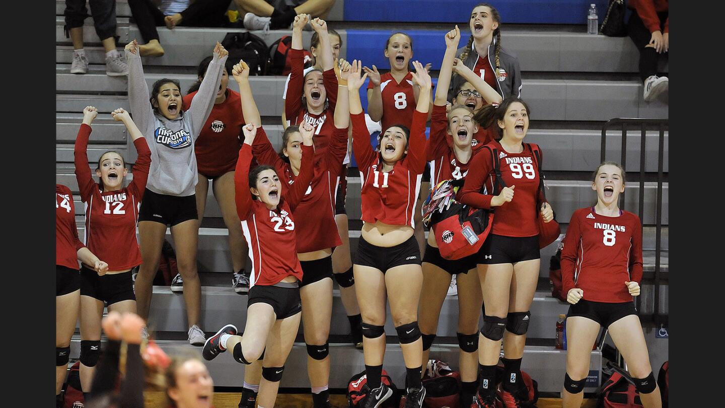 Photo Gallery: Rivals Burroughs vs. Burbank in Pacific League girls' volleyball