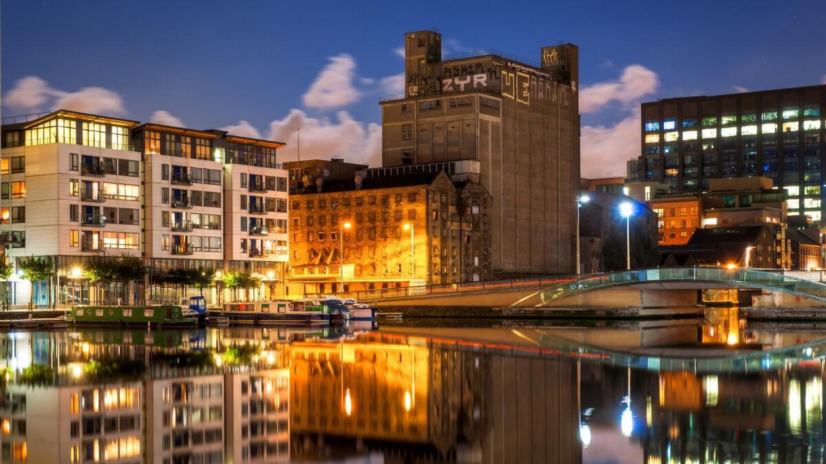 Grand Canal Dock, Dublin, Ireland, is part of a redevelopment project.