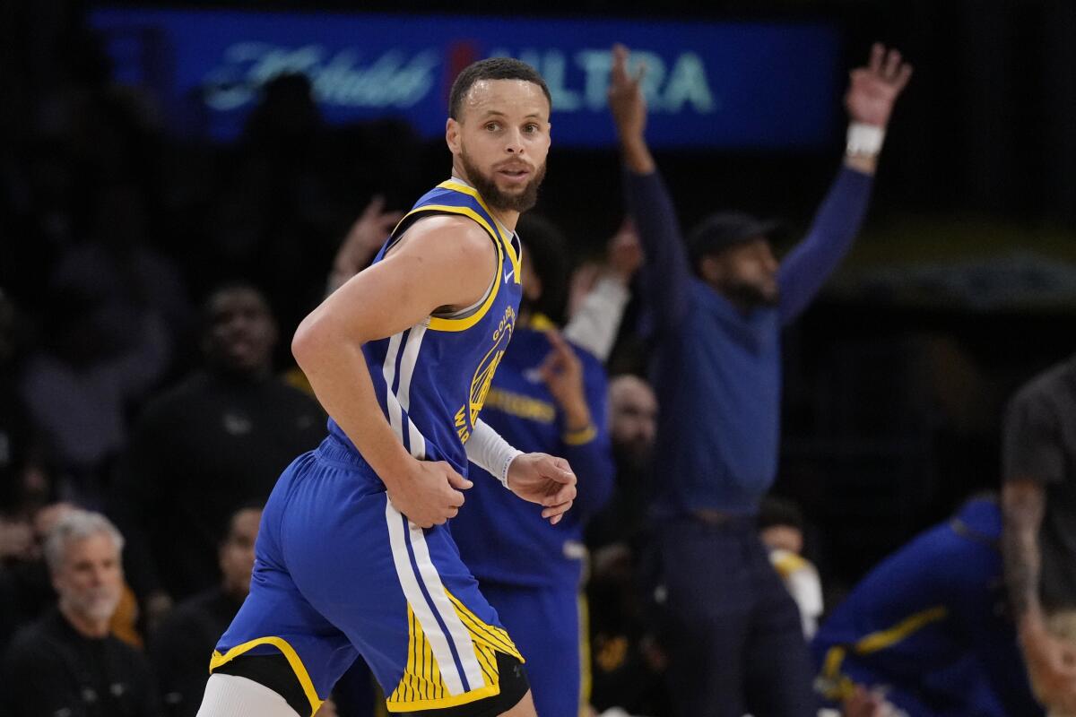 NBA All Star and GoldenState Warriors Guard Stephen Curry creates