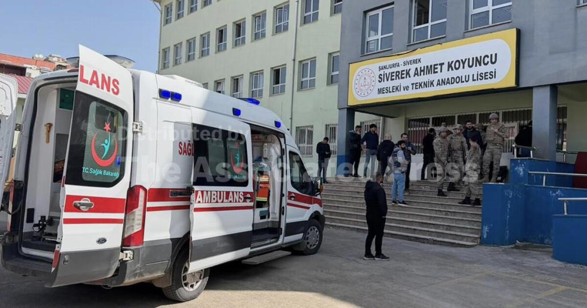 A gunman opens fire at a high school in Turkey, wounding at least 16 before killing himself