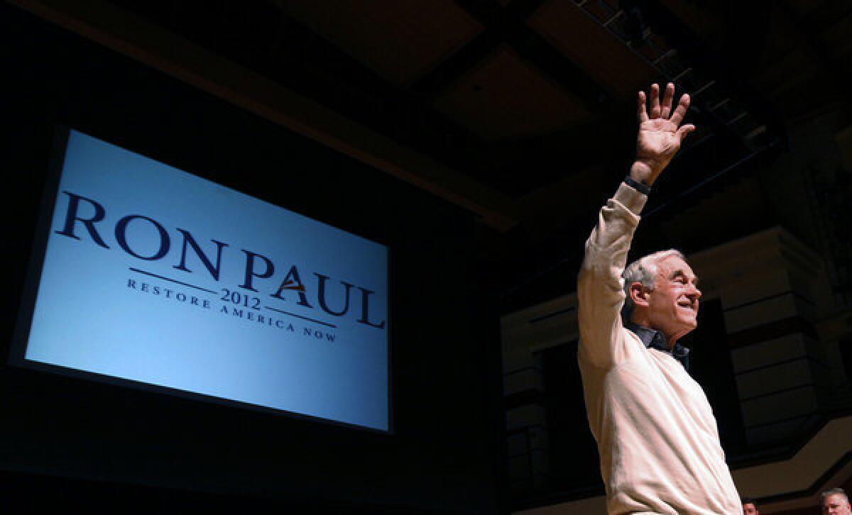 Rep. Ron Paul (R-Texas), pictured earlier this year, delivered his final address to the House floor Wednesday.