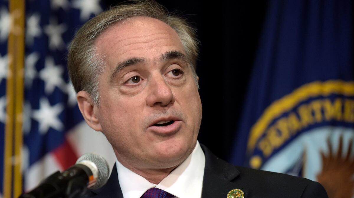 Veterans Affairs Secretary David Shulkin.