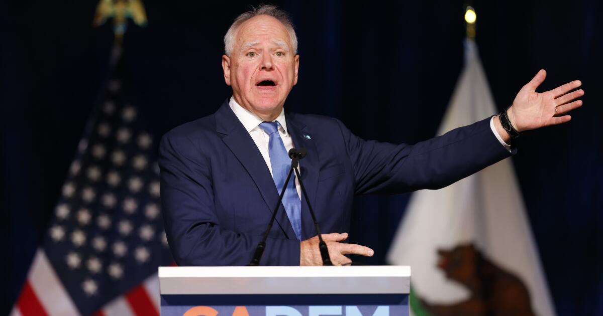 Commentary: Yelling, finger-pointing and cursing galore as California Democrats gather near Disneyland